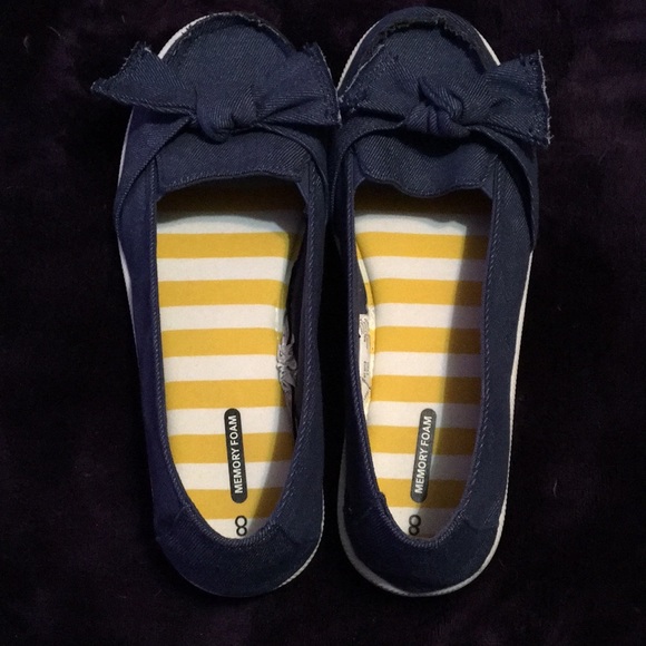 Time & tru memory foam blue jean flats - Picture 3 of 4